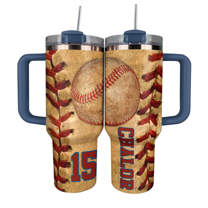 Shineful Personalized Tumbler Strongest Baseball Love