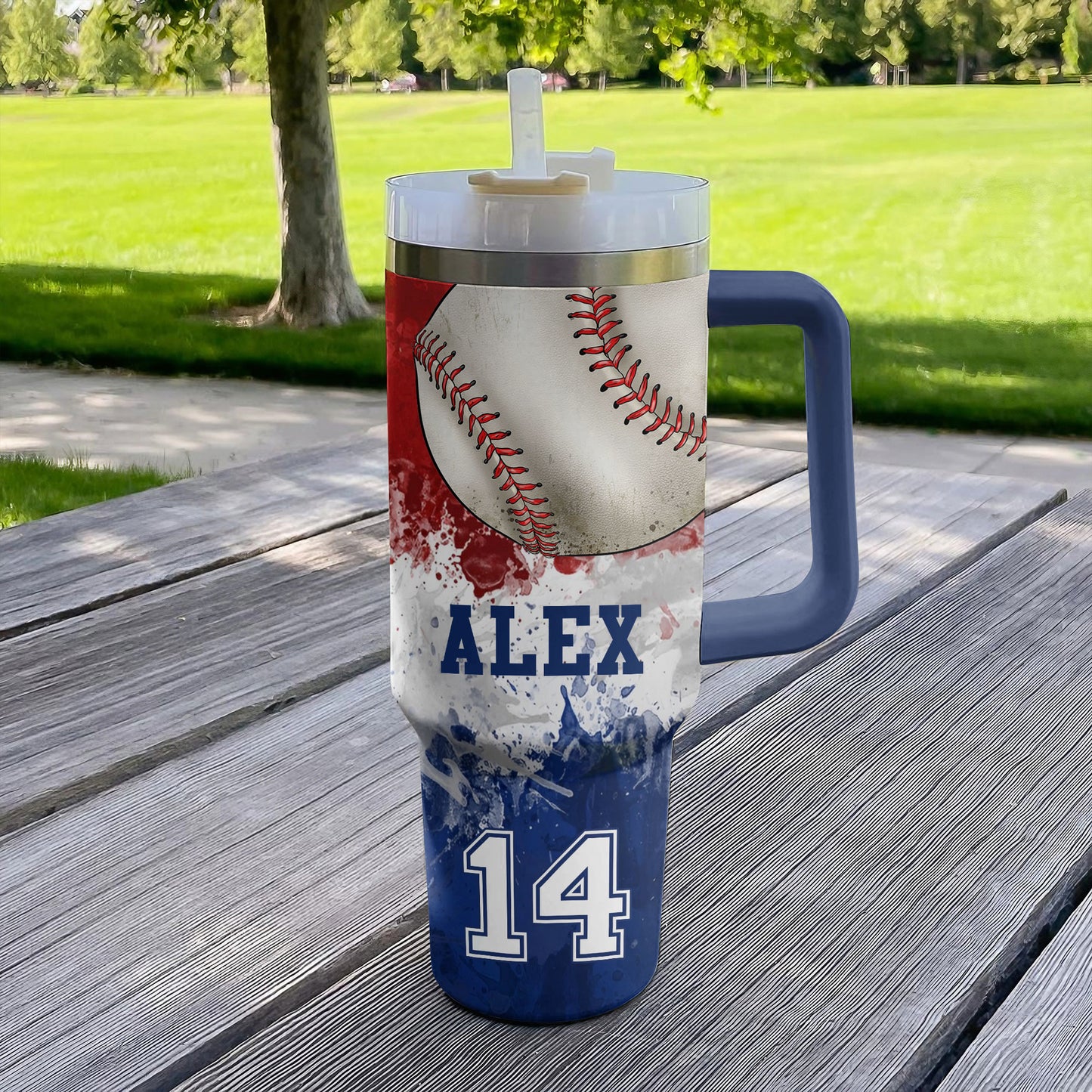 Shineful Personalized Tumbler Strength Baseball