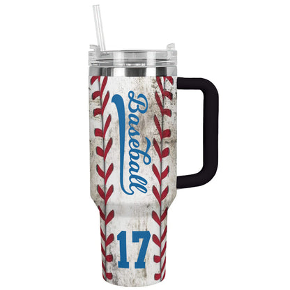 Shineful Personalized Tumbler Baseball All of My Life