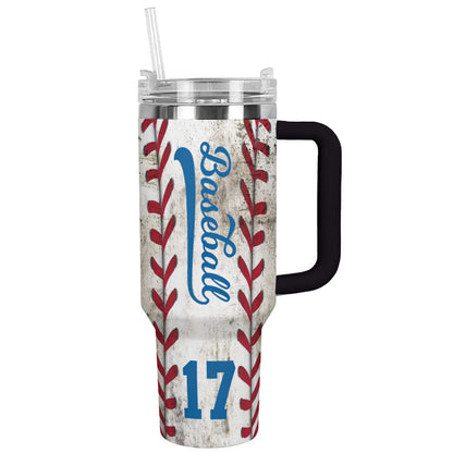 Shineful Personalized Tumbler Baseball All of My Life test 2