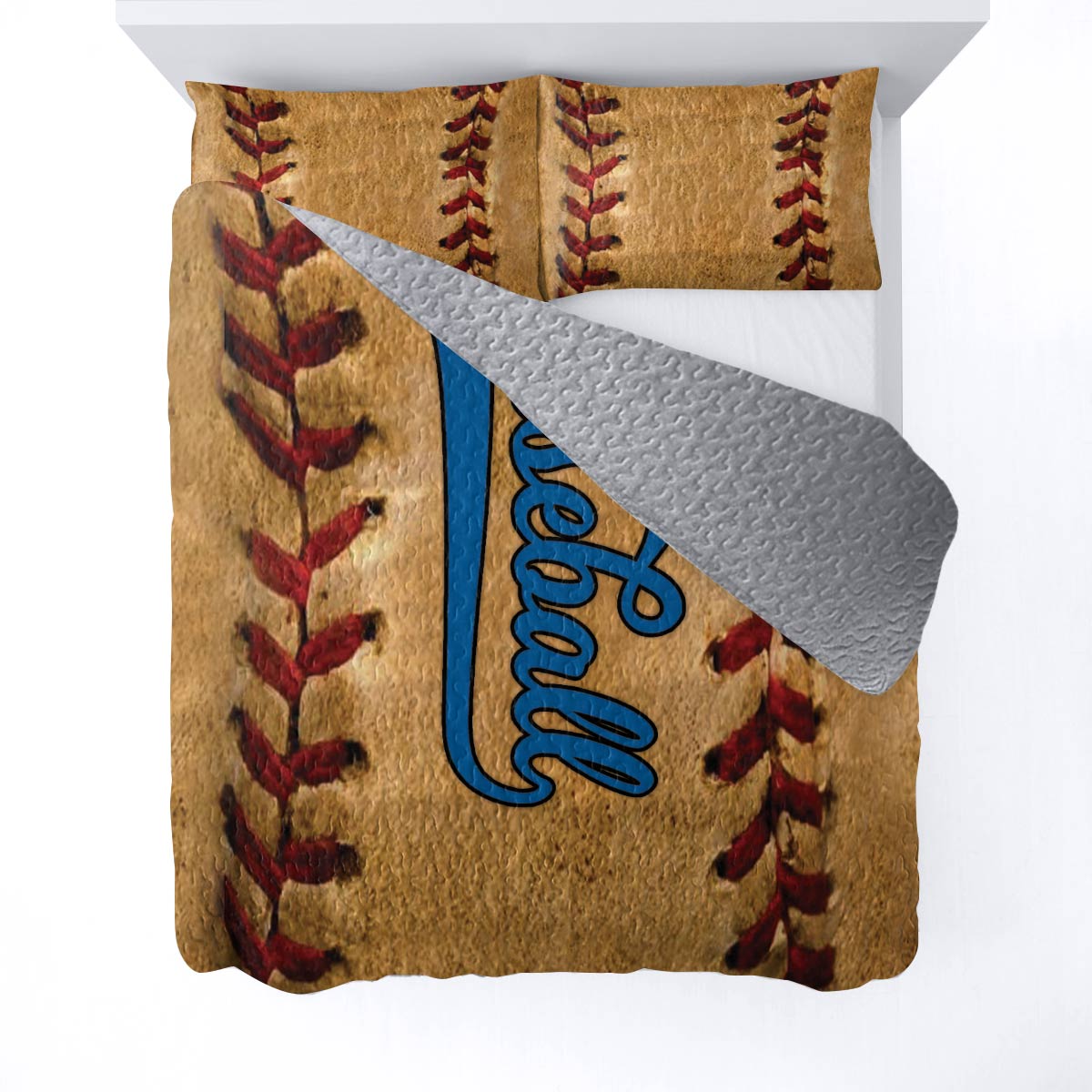 Shineful All Season Quilt 3-Piece Set Proud Baseball