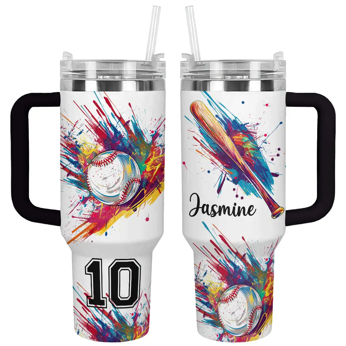 Shineful Tumbler Personalized Vibrant Baseball