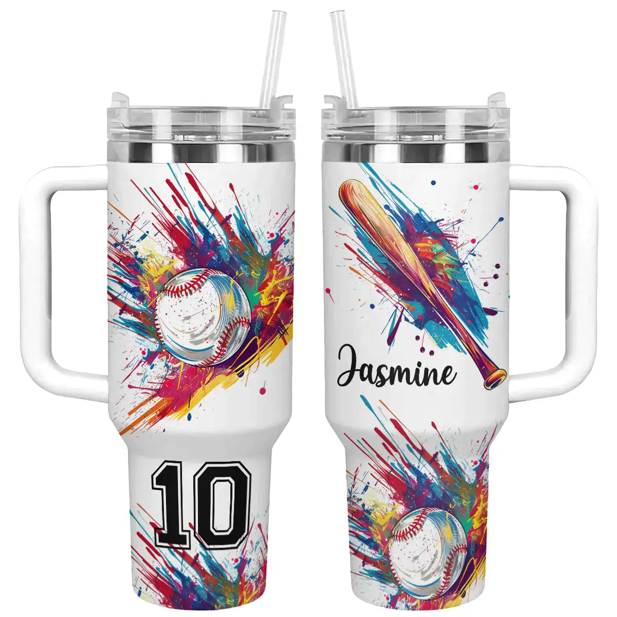 Shineful Tumbler Personalized Vibrant Baseball