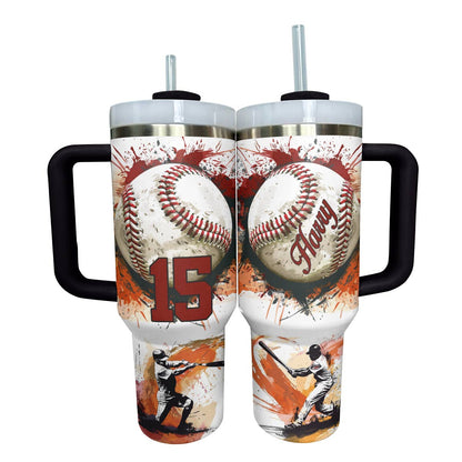 Shineful Personalized Tumbler Baseball