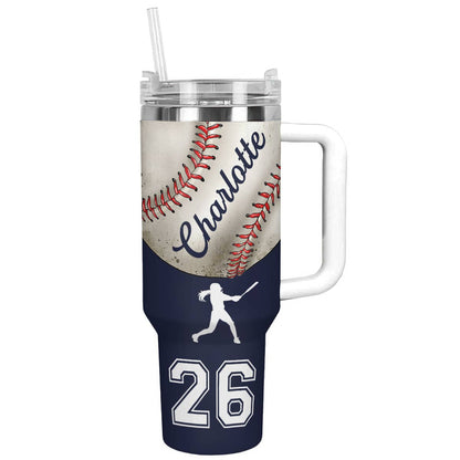 Shineful Personalized Tumbler Baseball In My Heart