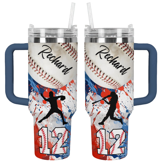 Shiny Tumbler Personalisiert Grand Slam Baseball