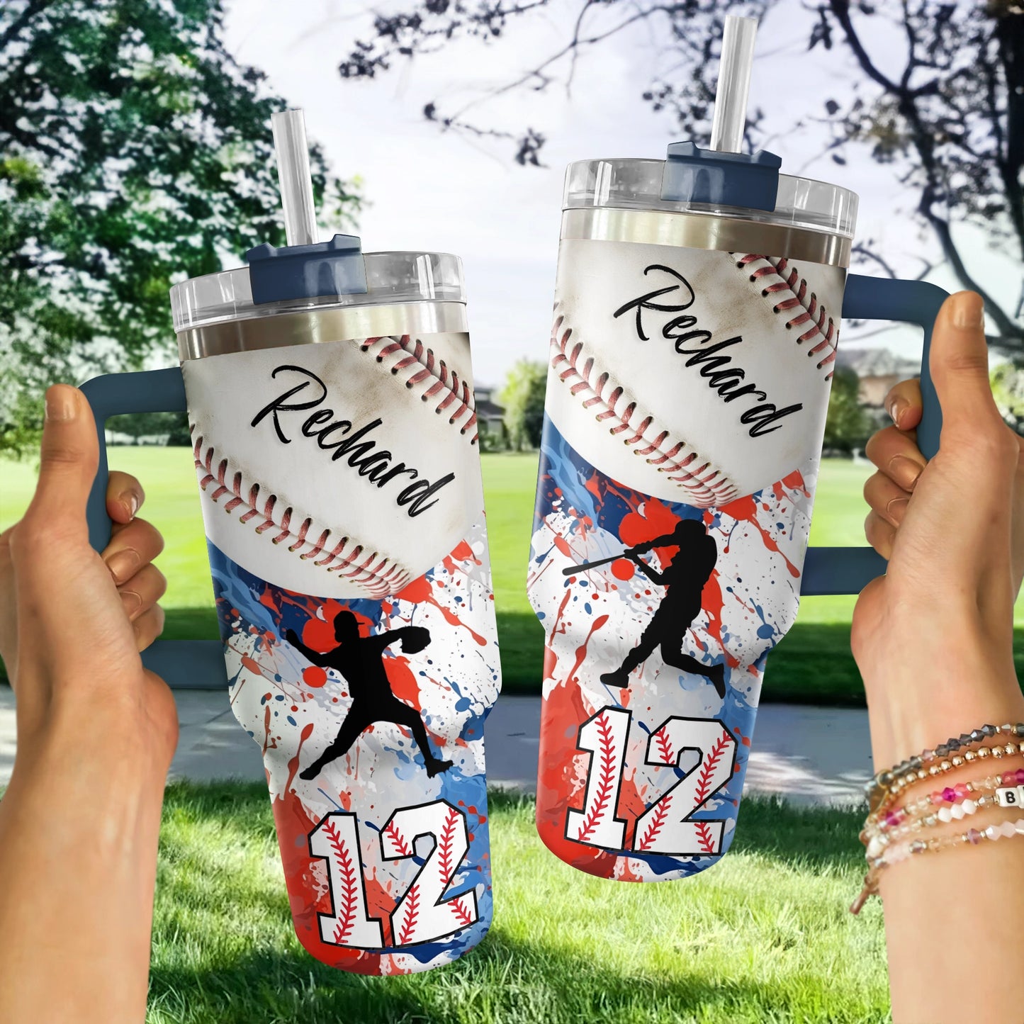 Shineful Tumbler Personalized Grand Slam Baseball