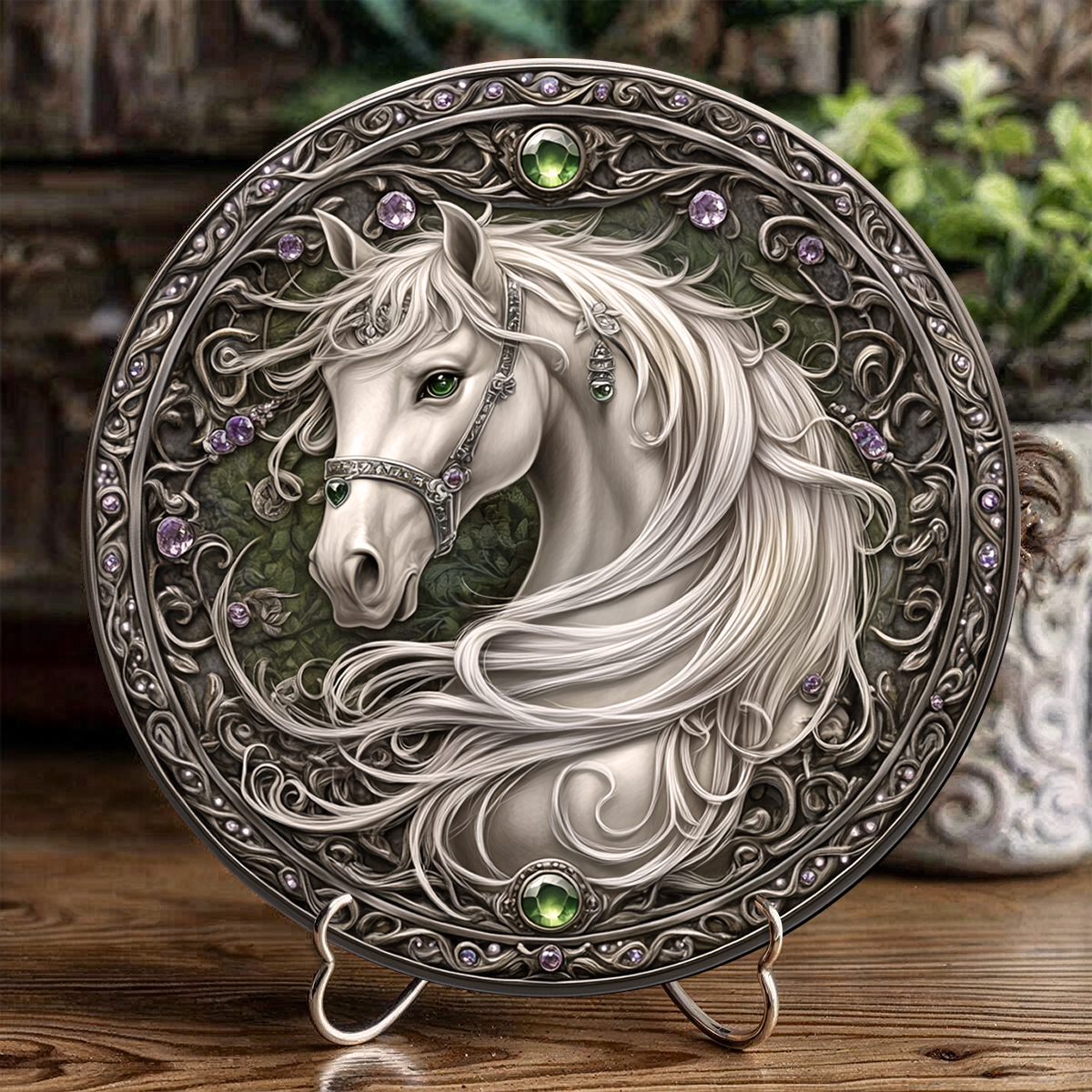 Shineful 2D Wooden Plaque, Hanging Decor, Door Sign Celestial Steed