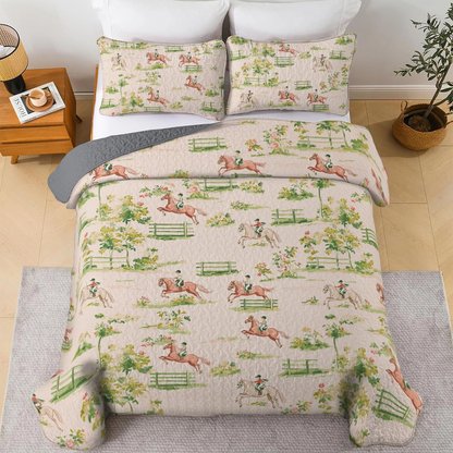 Shineful All Season Quilt 3-Piece Set Rider's Delight