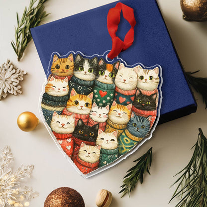 Shineful 2D Acrylic Ornament Purrfectly Cozy