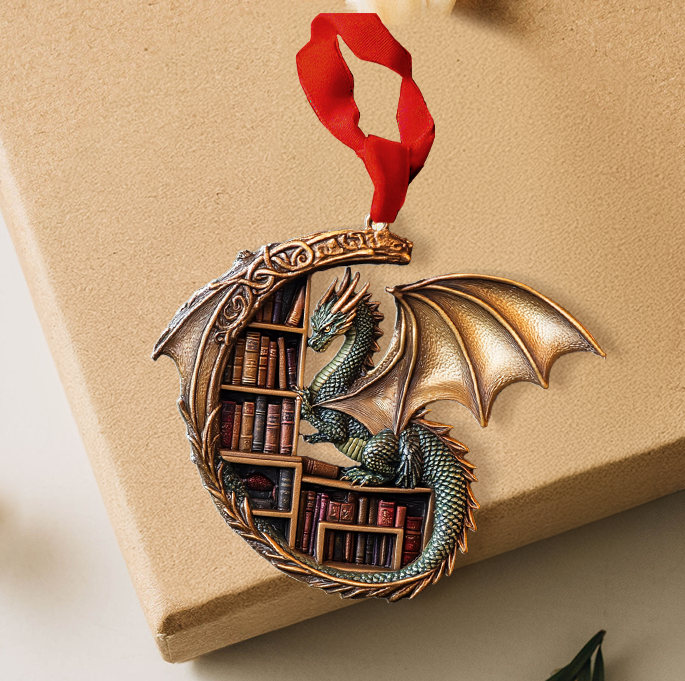 Shineful 2D Acrylic Ornament - The Enchanted Dragon Book