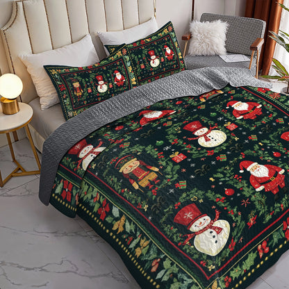 Shineful All Season Quilt 3-Piece Set - Festive Cheer Christmas