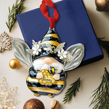 Shineful 2D Acrylic Ornament Bee Gnome Sweet Buzz of the Holidays