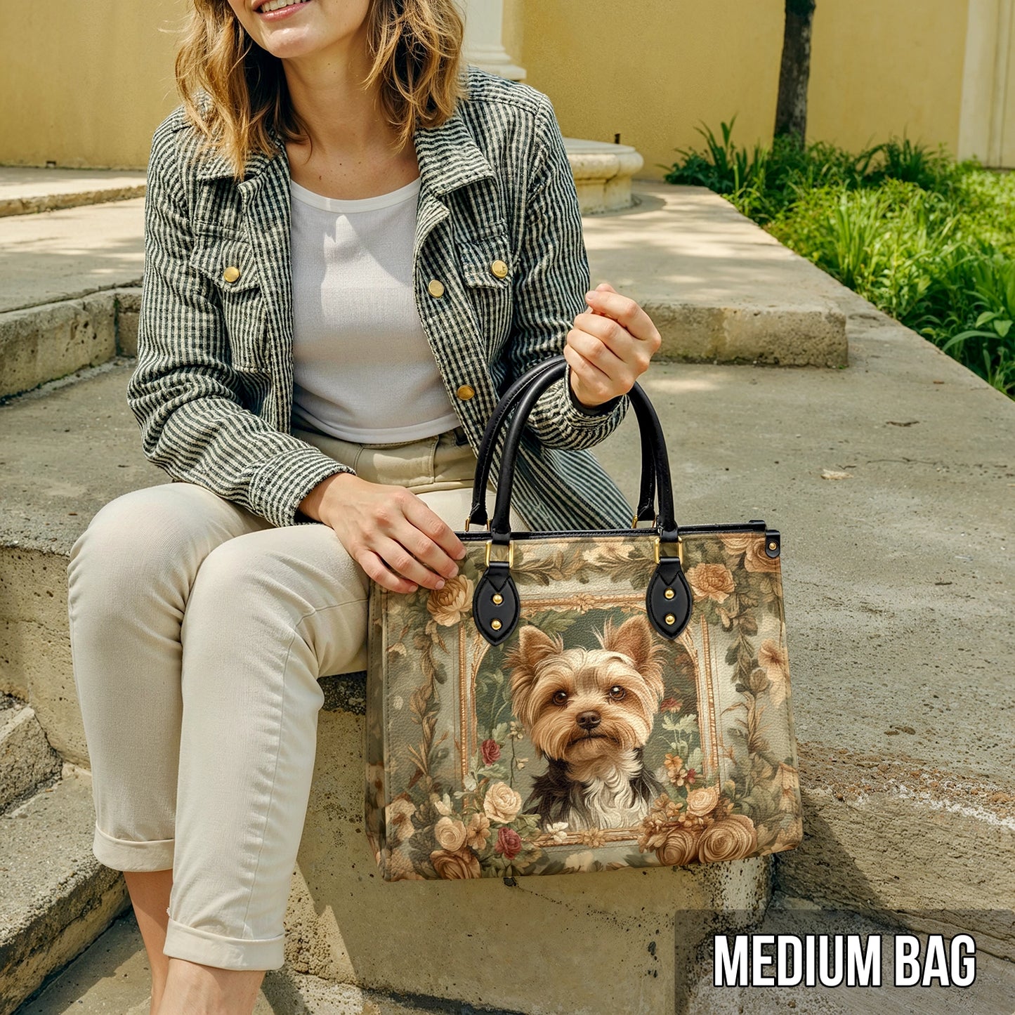 Shineful Leather Bag Luxe Yorkie Companion