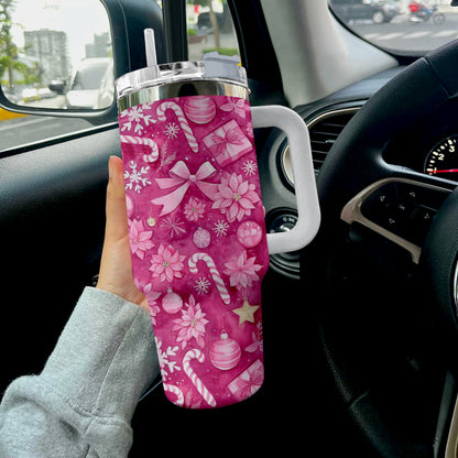 Shineful Tumbler Pink Christmas