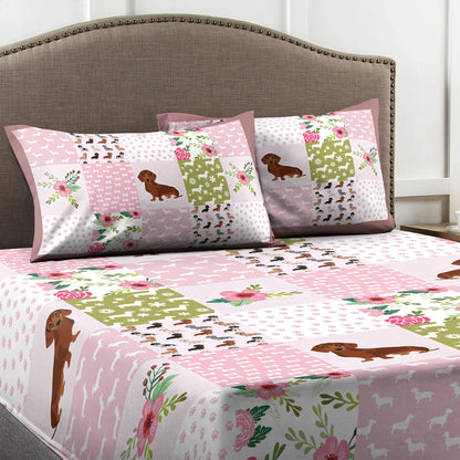 Shineful Fitted Sheet - Dachshund Dreams