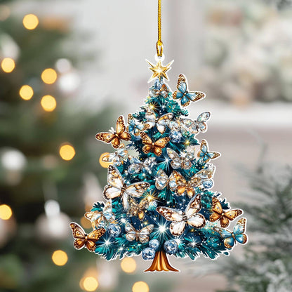 Shineful 2D Acrylic Ornament Fluttering Joy Tree