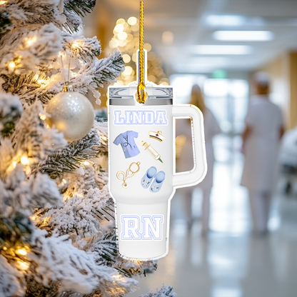 Shineful Personalized 2D Acrylic Ornament Nurse Tumbler Essentials