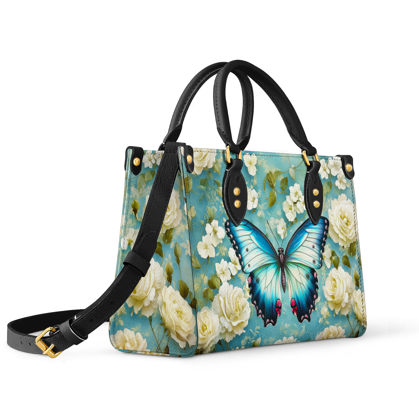 Shineful Leather Bag Frosty Winter Butterfly