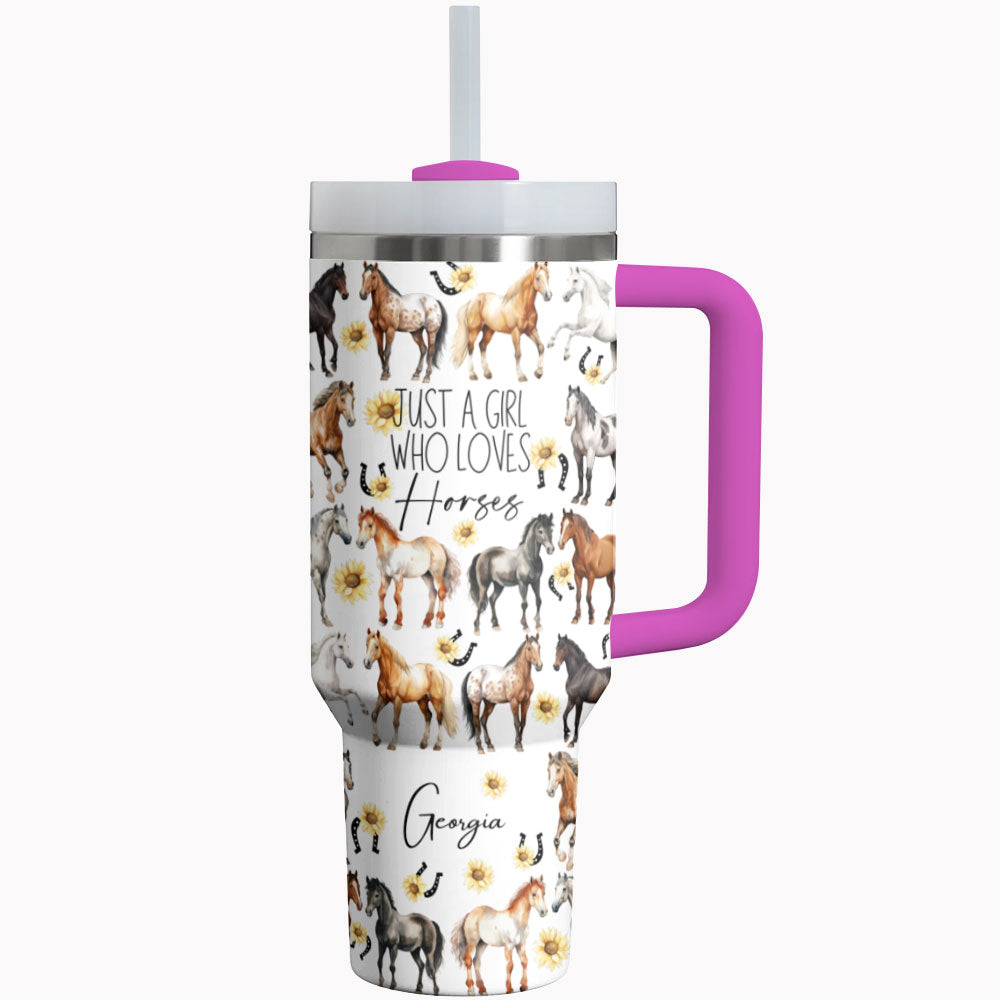 Horse Tumbler Shineful Just A Girl Who Loves Horses