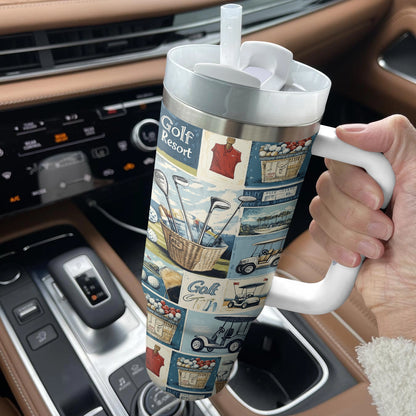 Shineful Tumbler Vintage Golf Dreams