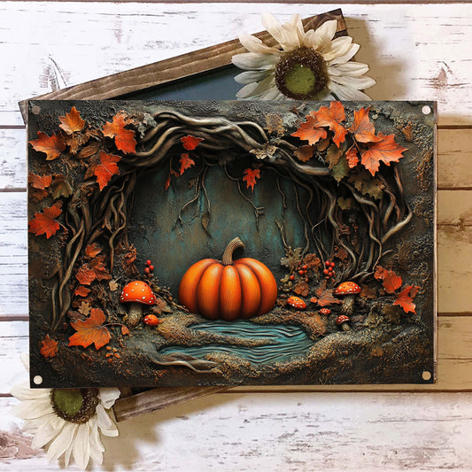 Shineful 2D Metal Sign Pumpkin Patch