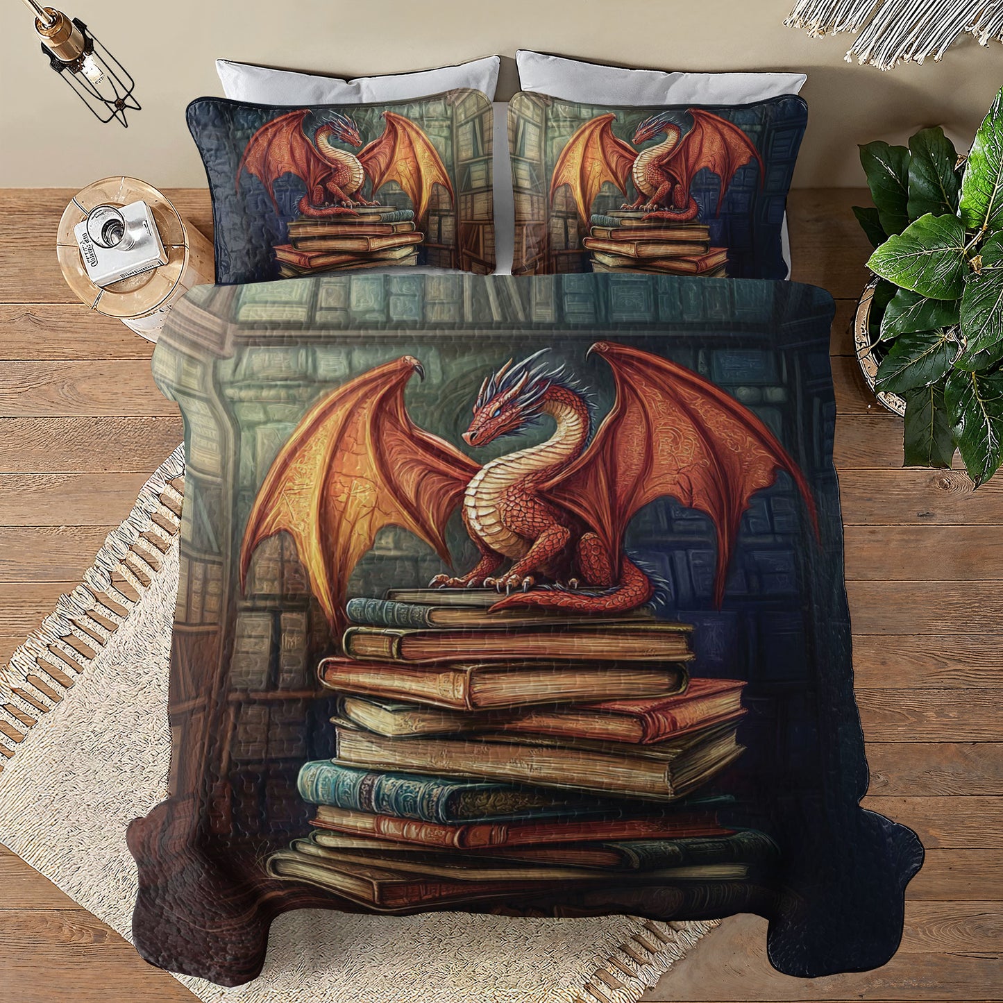 Shineful All Season Quilt 3-Piece Set Dragon's Tale