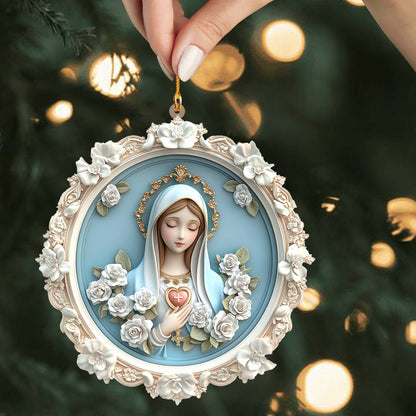 Shineful 2D Acrylic Ornament Blessed Virgin Mary Christmas