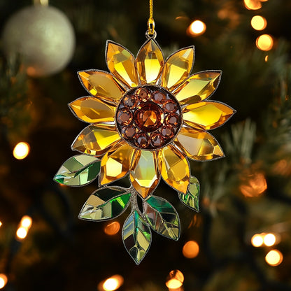 Shineful 2D Acrylic Ornament Sunflower Golden Rays of Joy