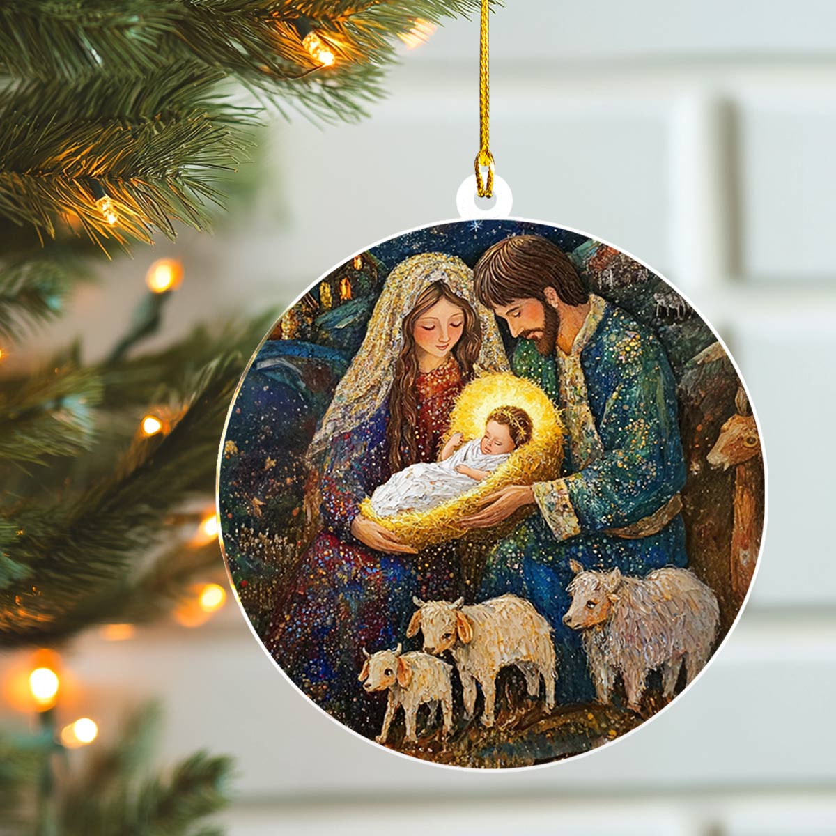 Shineful 2D Acrylic Ornament Sacred Christmas Nativity