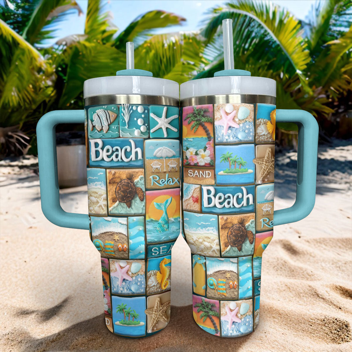 Beach Shineful Tumbler Das Leben ist besser am Strand