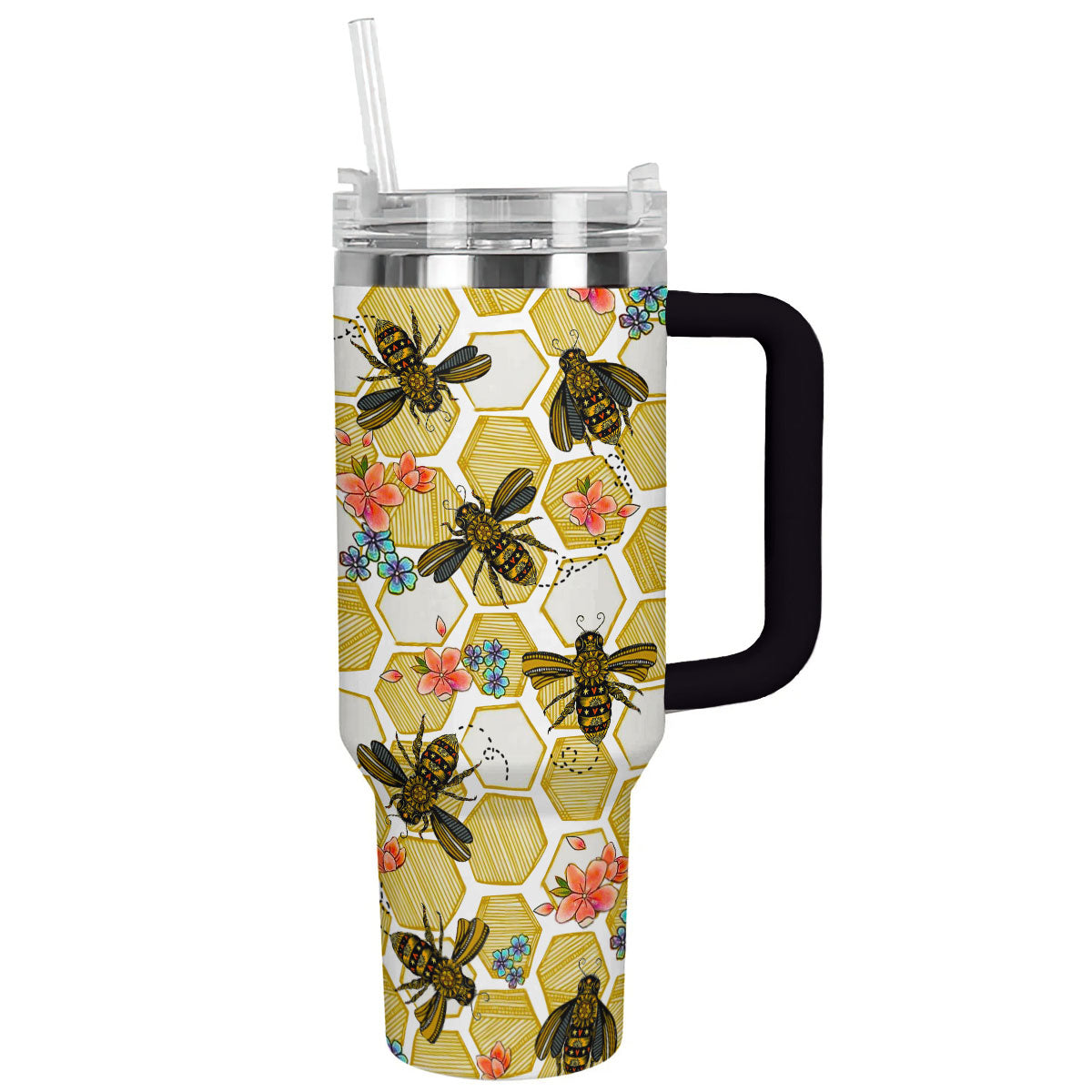 Shineful Tumbler Bees & Blooms