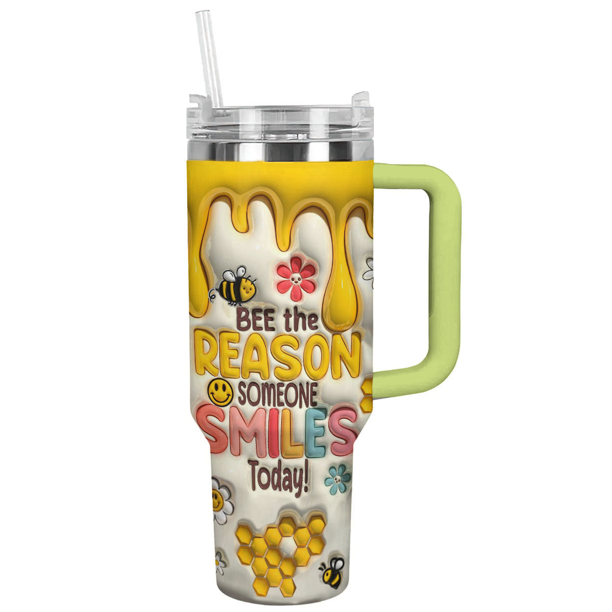 Shineful Glossy Tumbler Puffy Sunny Bee Smiles