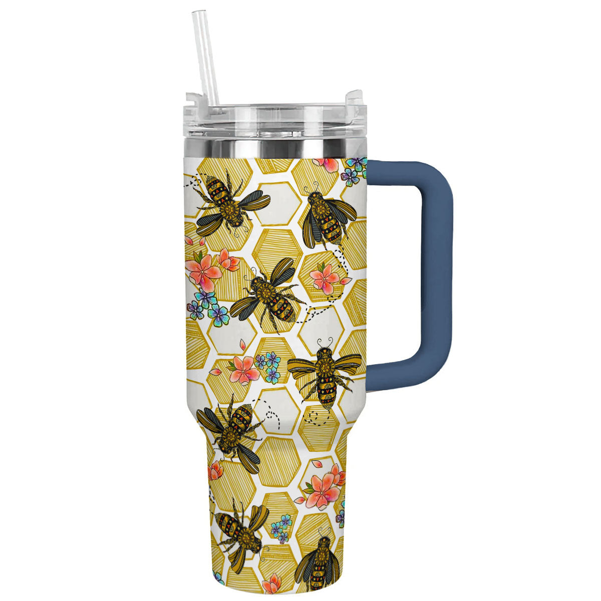 Shineful Tumbler Bees & Blooms