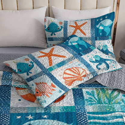 Shineful All Season Quilt 3-teiliges Set Pretty Beach Life