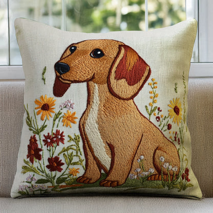 Shineful Pillow 2D Flat Print Dachshund Dreams