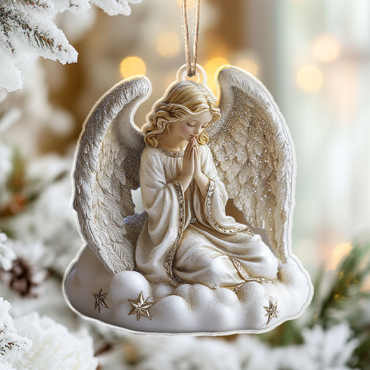 Shineful 2D Acrylic Ornament - Praying Angel