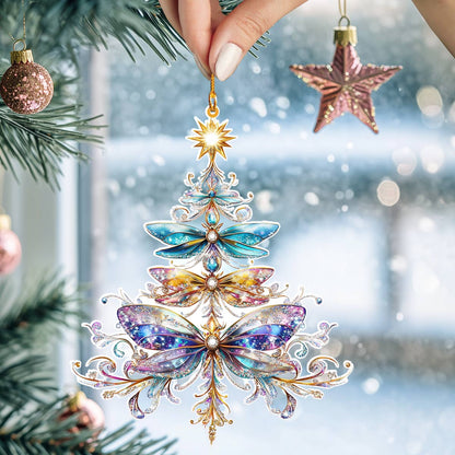 Shineful 2D Acrylic Ornament Celestial Dragonfly Christmas