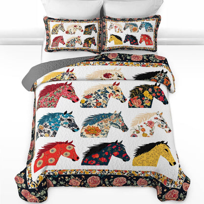 Shineful All Season Quilt 3-Piece Set Boho Stallion