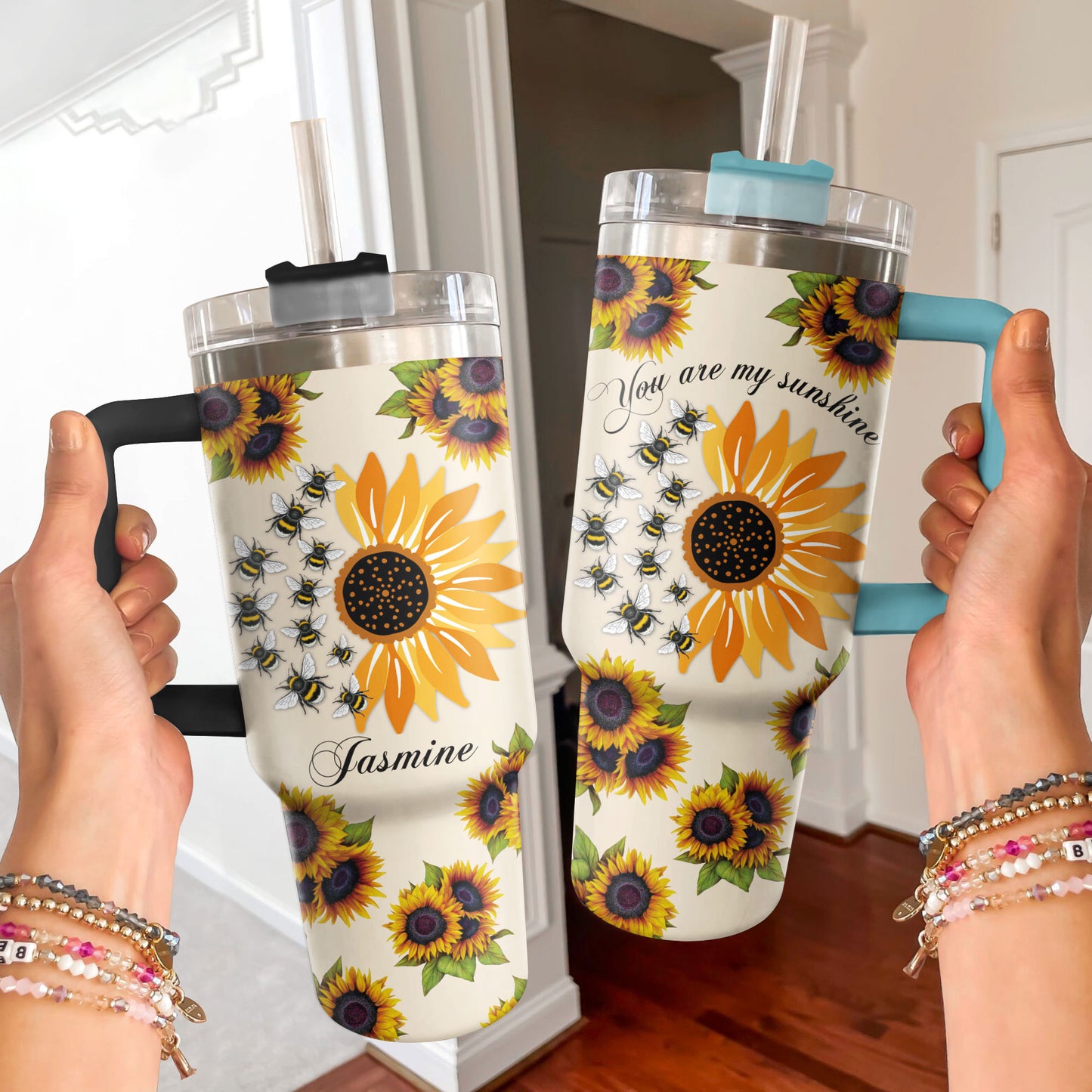 Shineful Tumbler Personalized Bee Sunshine