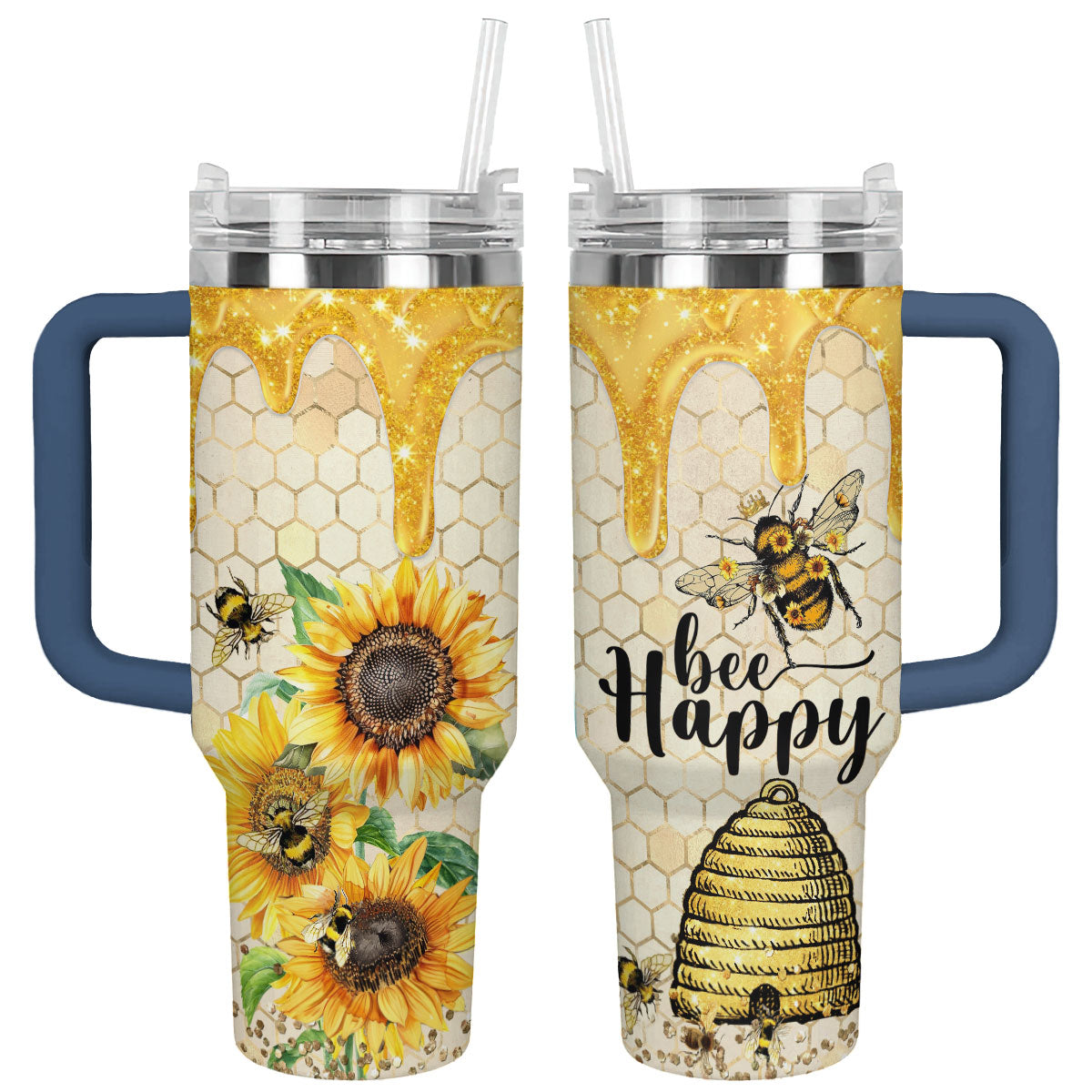 Shineful Tumbler Bee Happy