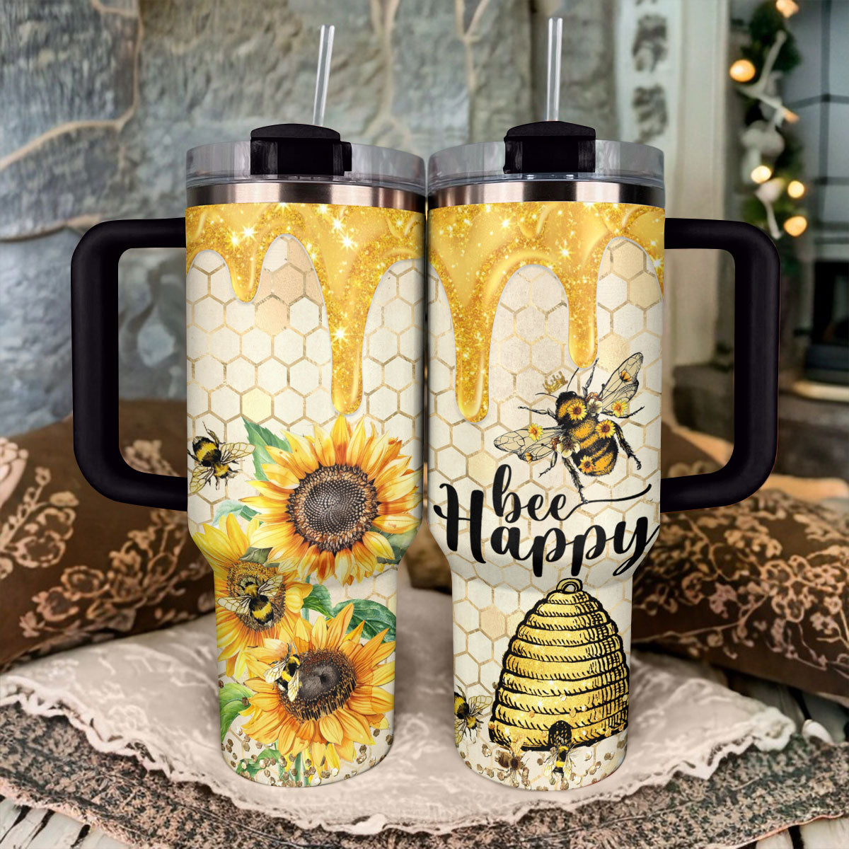 Shineful Tumbler Bee Happy