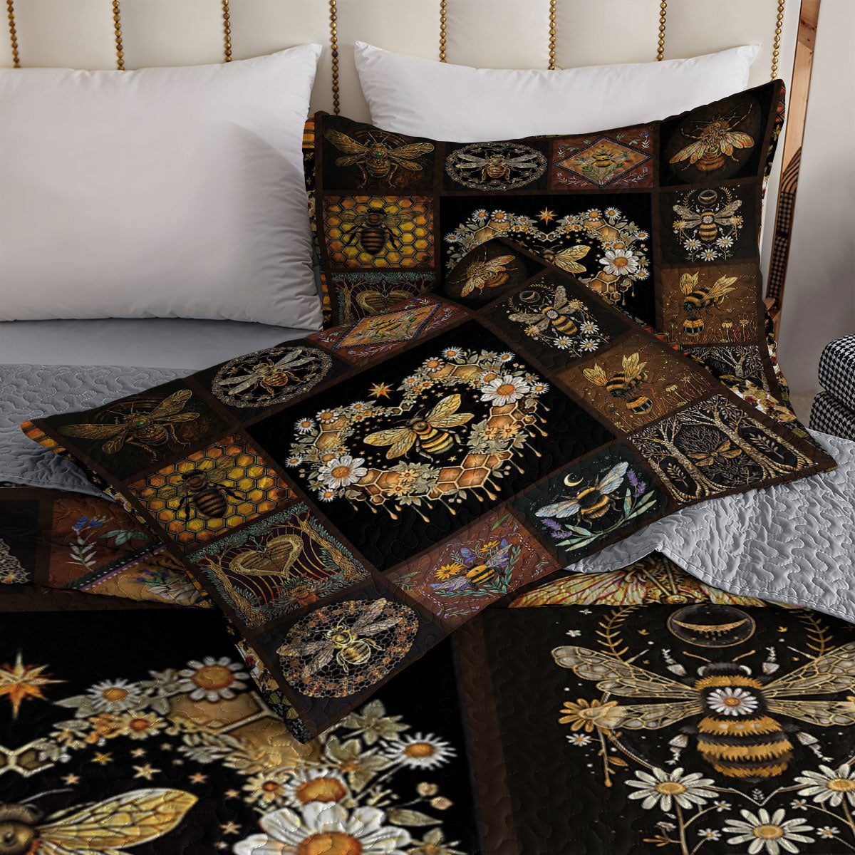 Shineful All Season Quilt 3-Piece Set Mystic Bee