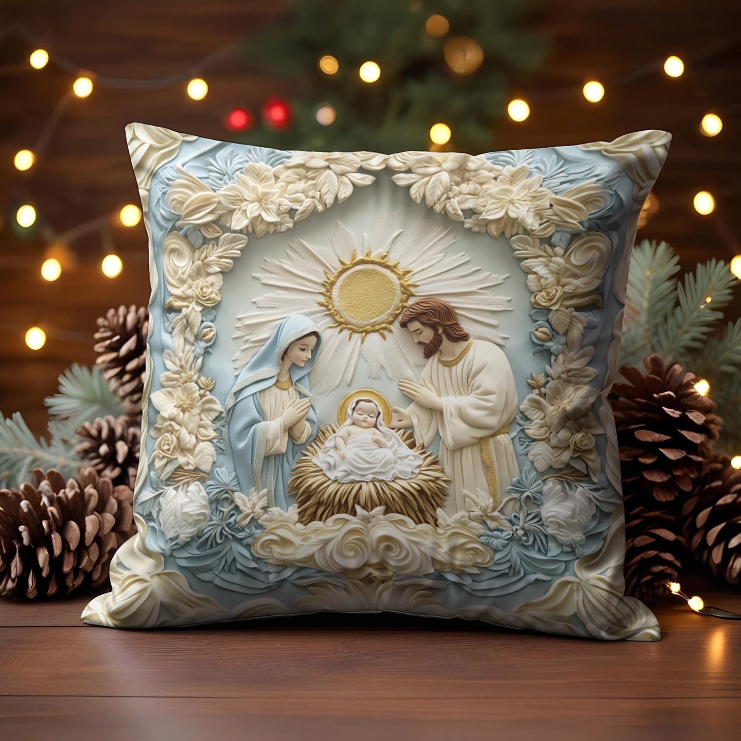 Shineful 2D Print Cushion Cover, Pillowcase, Pillows Covers Bethlehem Serenity