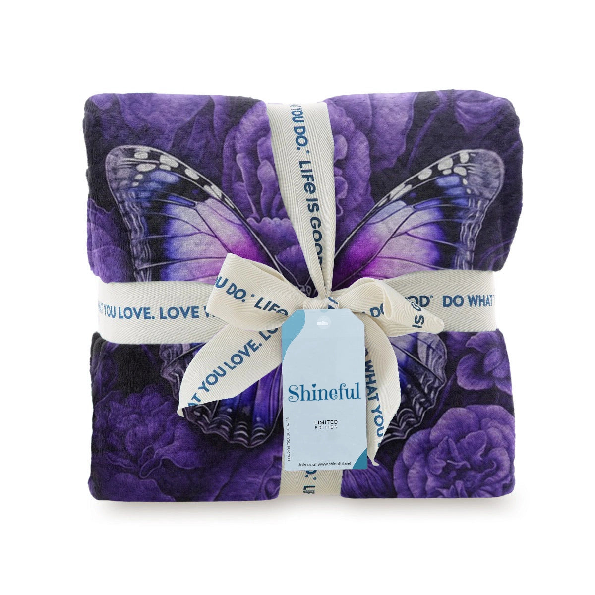 Shineful Fleece Blanket Butterfly Bliss Purple