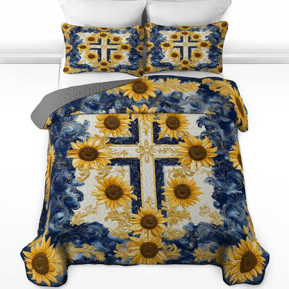 Shineful All Season Quilt 3-Piece Set Gorgeous God Love