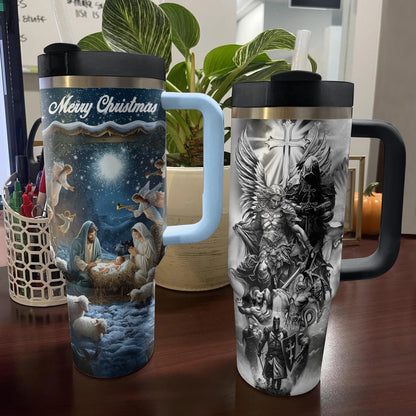 Shineful Tumbler Nativity Blessing Silence Night