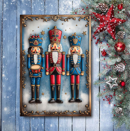 Shineful 2D Metal Sign Nutcracker Joy