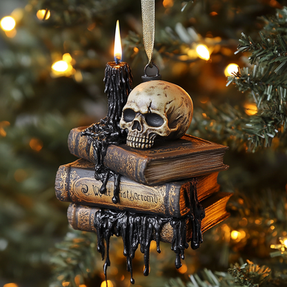 Shineful 2D Acrylic Ornament Mystic Skull & Candle