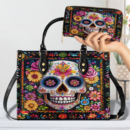 Shineful Leather Bag Calavera Floral Dreams